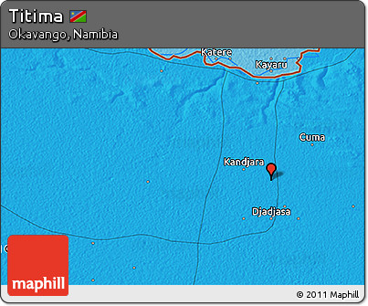 Political 3D Map of Titima