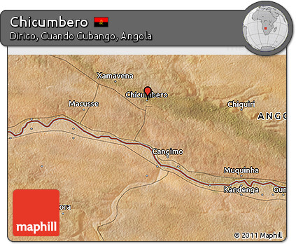 Satellite 3D Map of Chicumbero