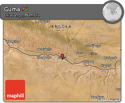 Satellite 3D Map of Guma