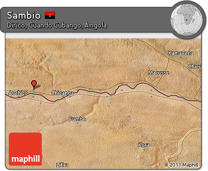 Satellite 3D Map of Sambio