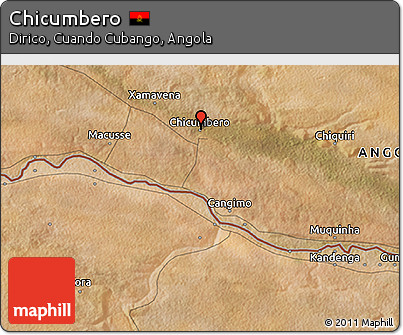 Satellite 3D Map of Chicumbero