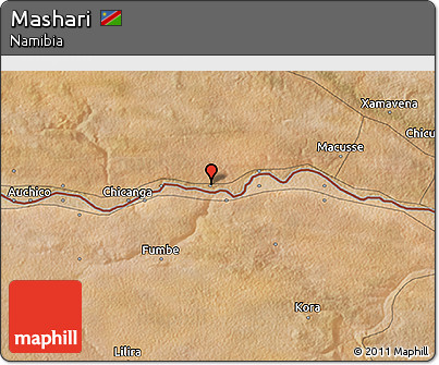 Satellite 3D Map of Mashari