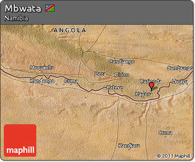 Satellite 3D Map of Mbwata
