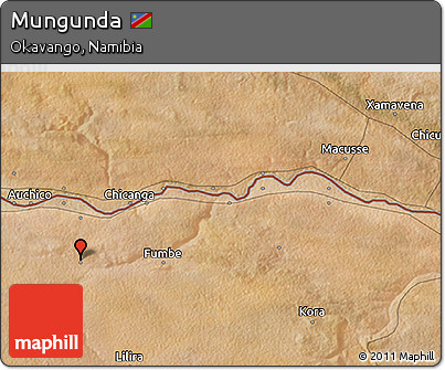 Satellite 3D Map of Mungunda