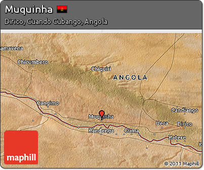 Satellite 3D Map of Muquinha