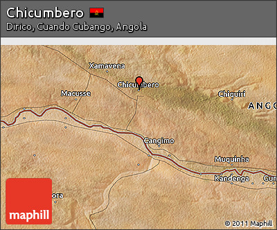 Satellite 3D Map of Chicumbero