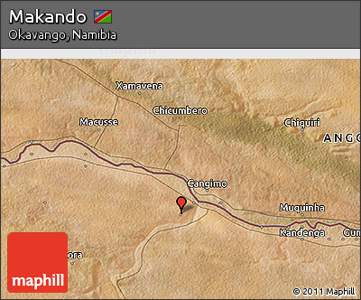 Satellite 3D Map of Makando