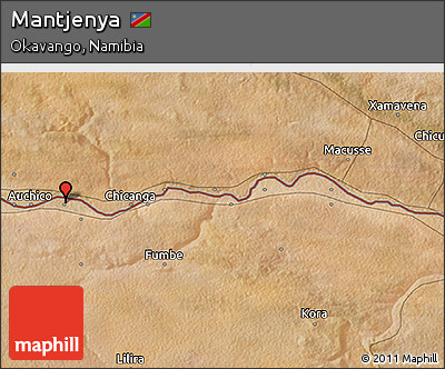 Satellite 3D Map of Mantjenya