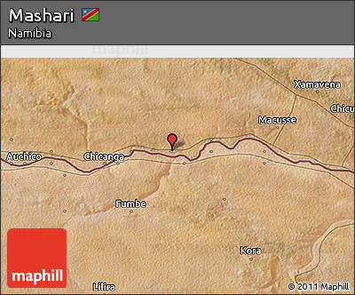Satellite 3D Map of Mashari