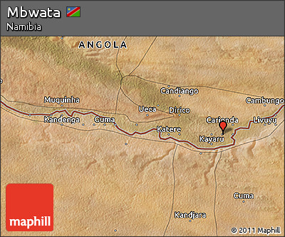 Satellite 3D Map of Mbwata