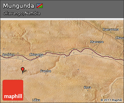 Satellite 3D Map of Mungunda