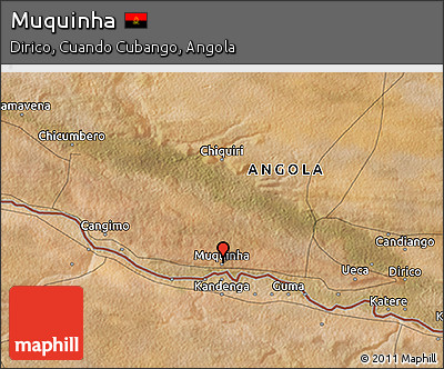 Satellite 3D Map of Muquinha
