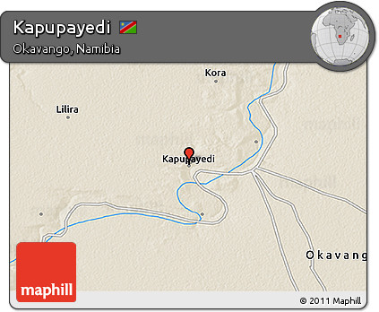Shaded Relief 3D Map of Kapupayedi