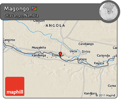 Shaded Relief 3D Map of Magongo