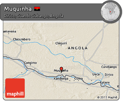 Shaded Relief 3D Map of Muquinha