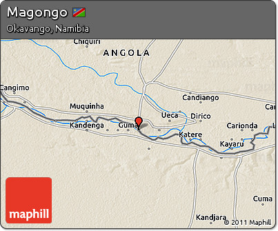 Shaded Relief 3D Map of Magongo
