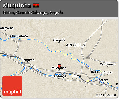 Shaded Relief 3D Map of Muquinha