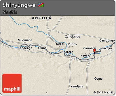 Shaded Relief 3D Map of Shinyungwe