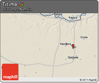 Shaded Relief 3D Map of Titima