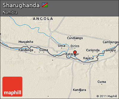 Shaded Relief 3D Map of Sharughanda