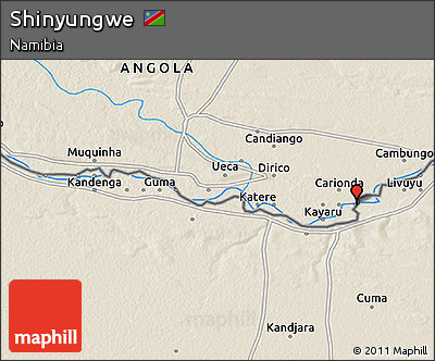 Shaded Relief 3D Map of Shinyungwe