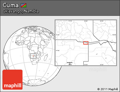 Blank Location Map of Cuma