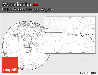 Blank Location Map of Muandumba
