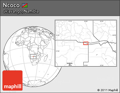 Blank Location Map of Ncoco