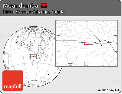 Blank Location Map of Muandumba