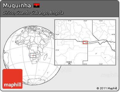 Blank Location Map of Muquinha