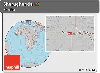 Gray Location Map of Sharughanda