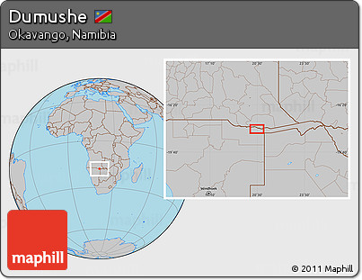Gray Location Map of Dumushe