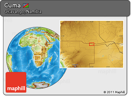 Physical Location Map of Cuma