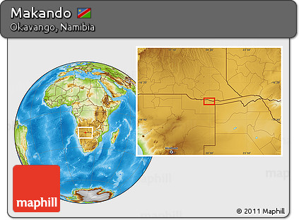 Physical Location Map of Makando