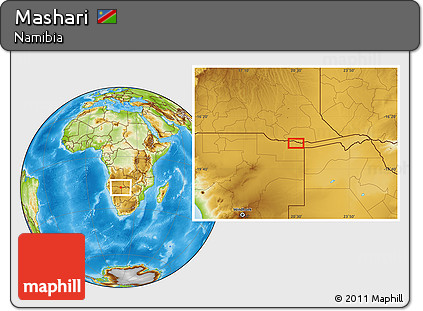 Physical Location Map of Mashari