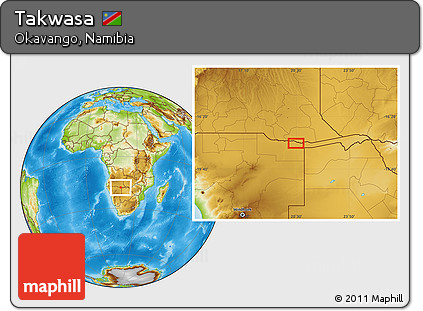 Physical Location Map of Takwasa