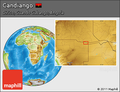 Physical Location Map of Candiango