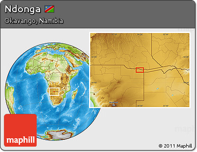 Physical Location Map of Ndonga