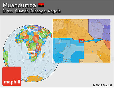 Political Location Map of Muandumba
