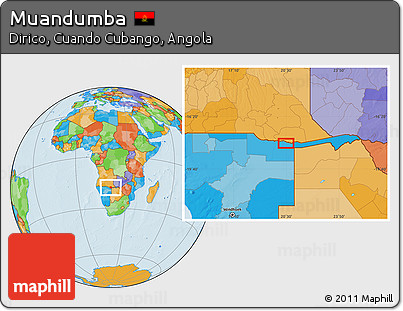 Political Location Map of Muandumba