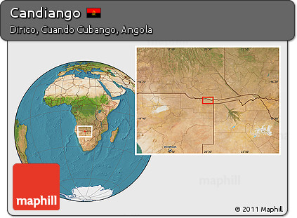Satellite Location Map of Candiango