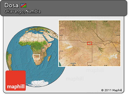Satellite Location Map of Dosa