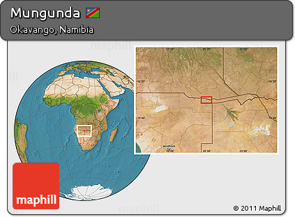 Satellite Location Map of Mungunda