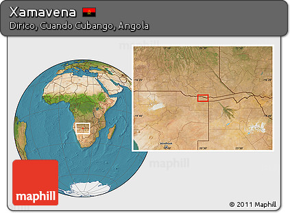 Satellite Location Map of Xamavena
