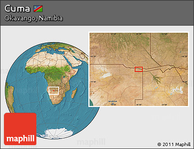 Satellite Location Map of Cuma