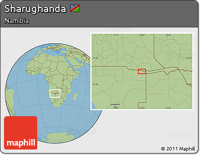 Savanna Style Location Map of Sharughanda