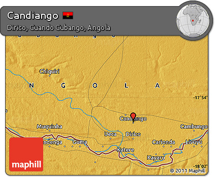 Physical Map of Candiango
