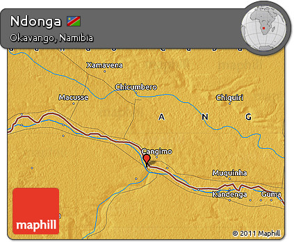 Physical Map of Ndonga