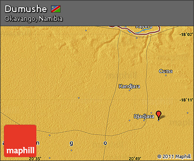 Physical Map of Dumushe