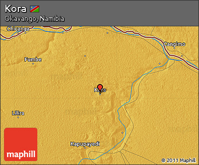 Physical Map of Kora